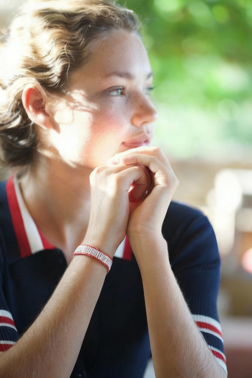 Sterling Silver ‘Mirage’ Beaded Bracelet