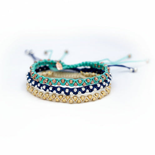 Dada Friendship Bracelets Sterling silver gold sister gift present