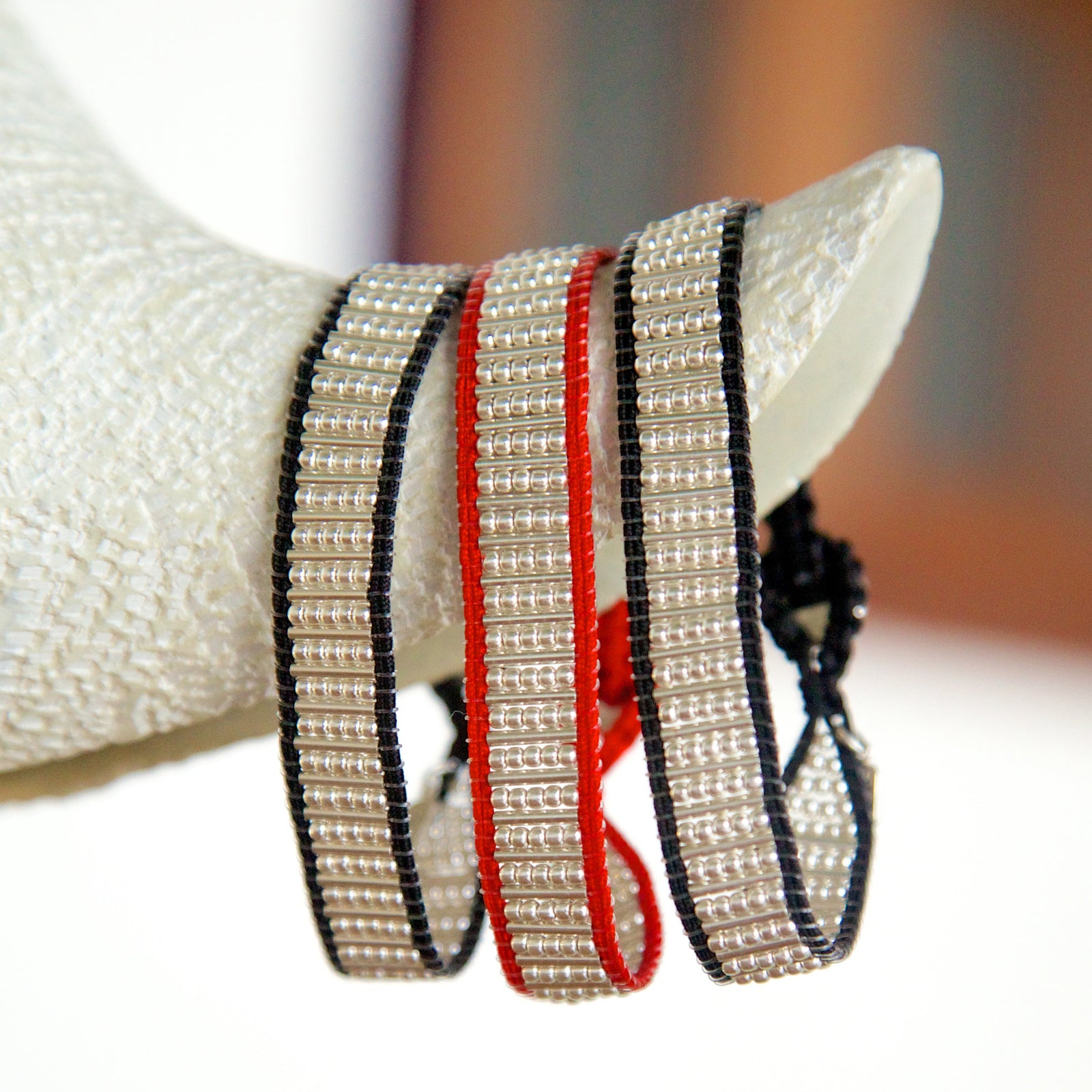 Sterling Silver ‘Mirage’ Beaded Bracelet