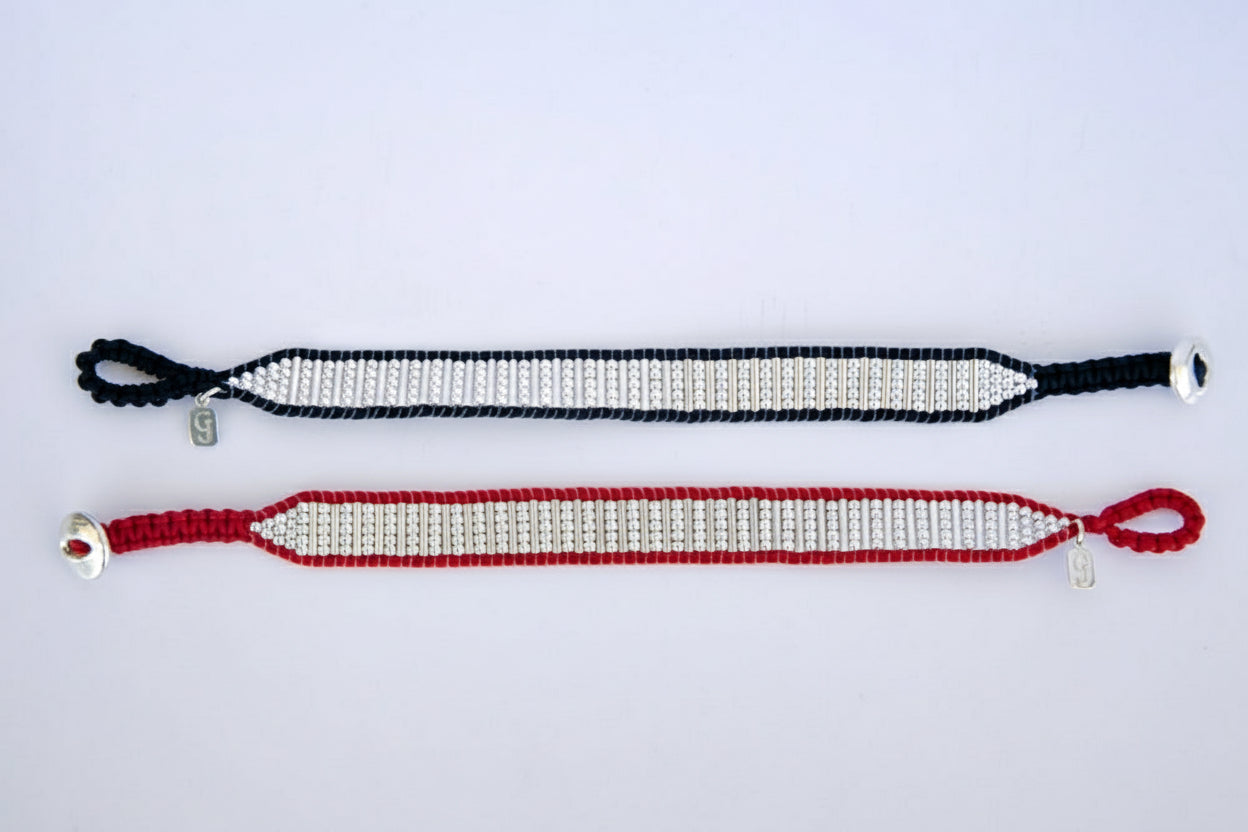 Sterling Silver ‘Mirage’ Beaded Bracelet