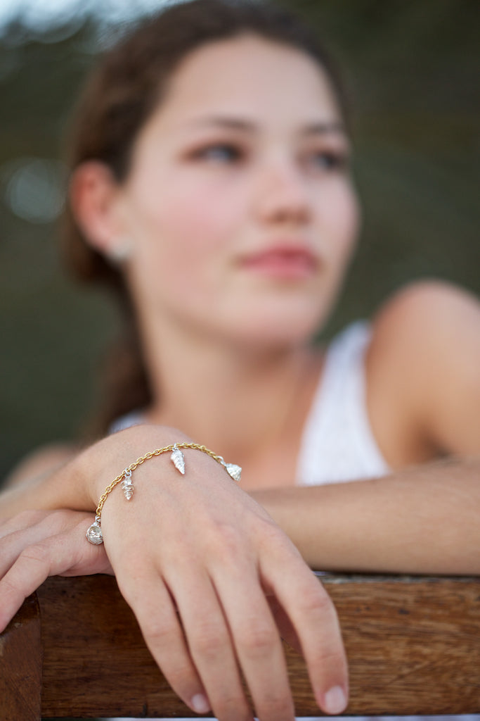 Seashell Charm Bracelet