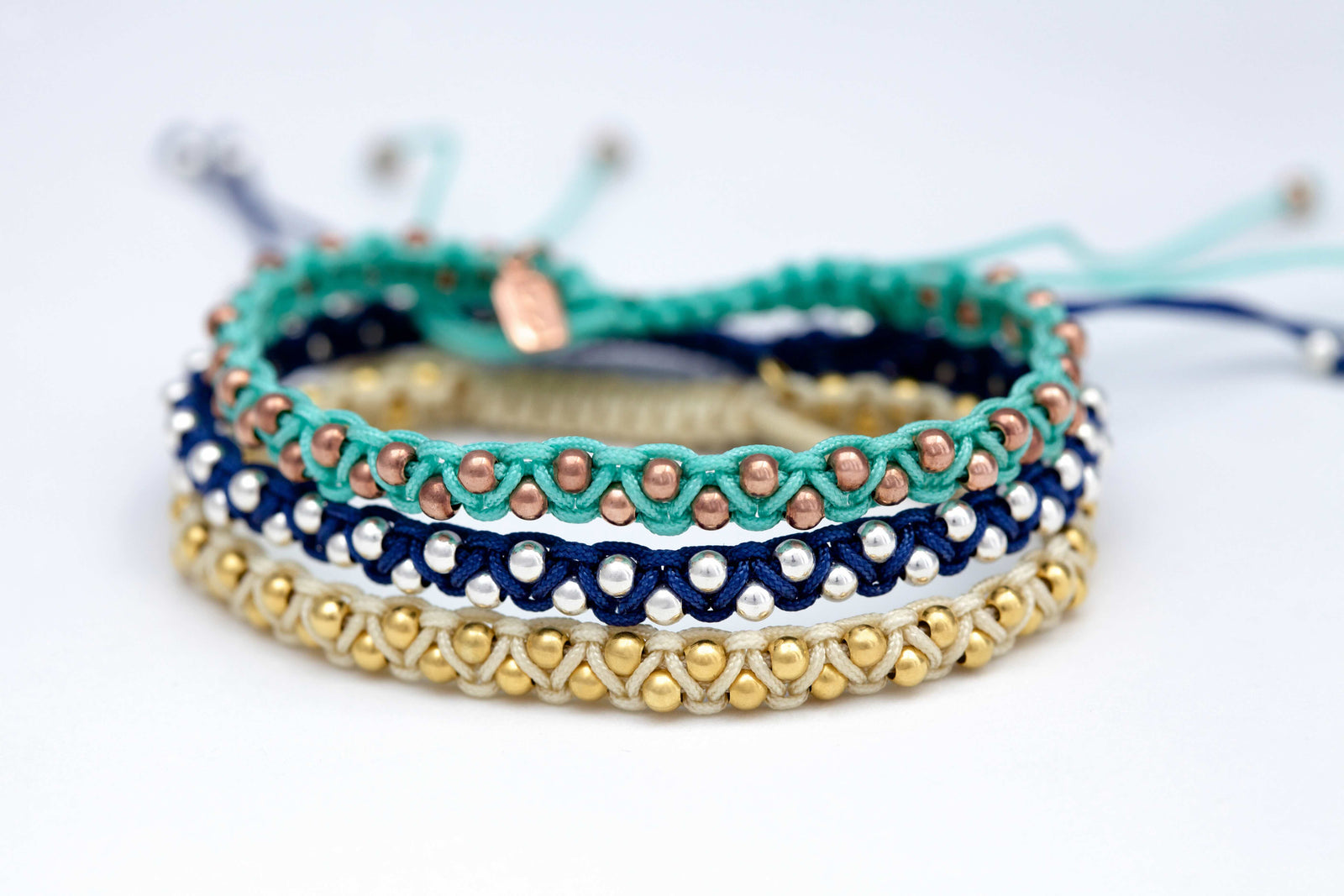 Dada Friendship Bracelets Sterling silver gold sister gift present